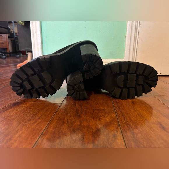 Black Women's Sock Boots - Picture 4 of 7